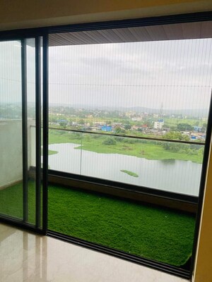 Balcony in 3 BHK Apartment at Lodha Palava Serenity C, Dombivli East – for Rent