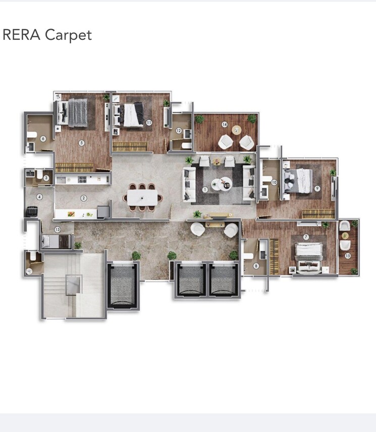 Floor Plan, sugee-samruddhi 4 Bedroom 1630 Sq.Ft. Builder Floor In Shivaji Park Mumbai 9493282