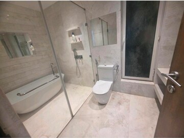 Bathroom in 3 BHK Apartment at Indiabulls Blu, Worli – for Rent