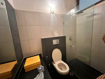 Bathroom in 3 BHK Builder Floor at Ansal Sushant Lok I, Sector 43 – for Rent