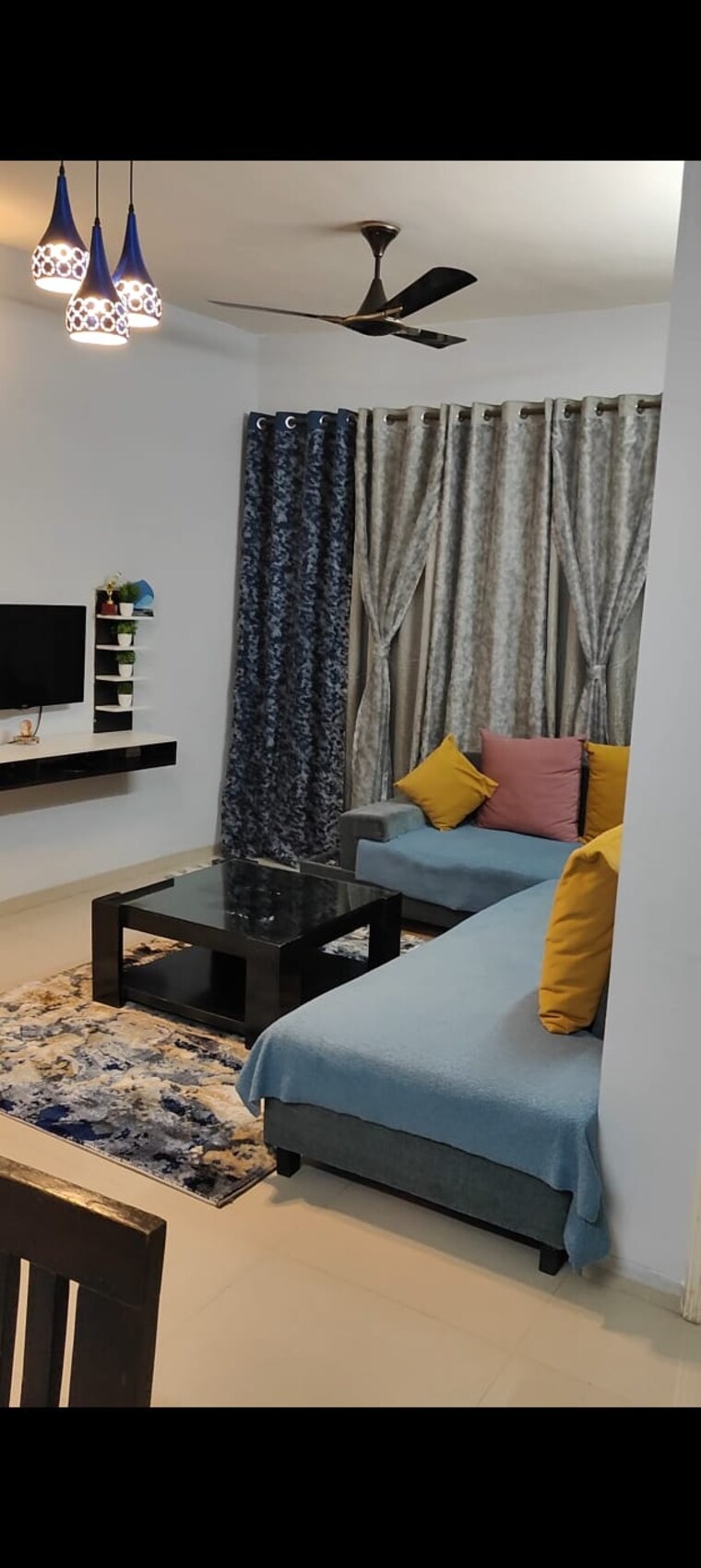 Living Room, rama-celestial-city 2 Bedroom 950 Sq.Ft. Apartment In Ravet Pune 9493516