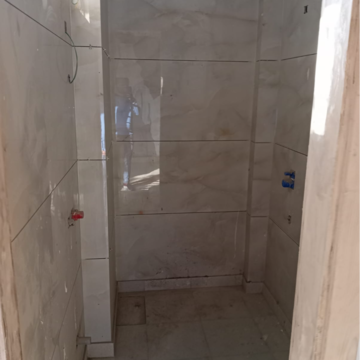 Bathroom in 3 BHK Apartment at Vashisht Heights, Bharat Colony – for Rent