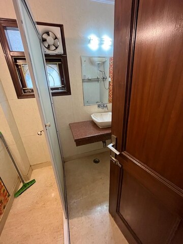 Attached Bathroom in 3 BHK Builder Floor at Chittaranjan Park – for Rent