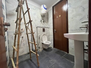 Bathroom in 3 BHK Builder Floor at Chattarpur – for Rent