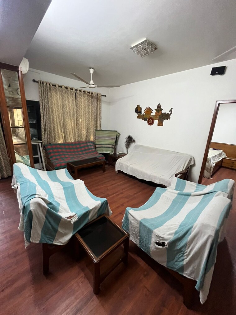 Living Room, uttam-tower 3 Bedroom 1400 Sq.Ft. Apartment In Yerawada Pune 9493614