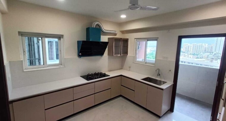 Kitchen, rajapushpa-provincia 3 Bedroom 2335 Sq.Ft. Apartment In Narsingi Hyderabad 9493615