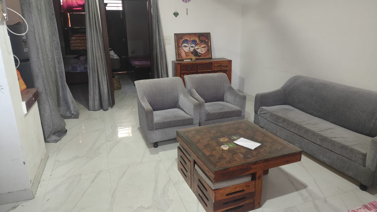 2 BHK + Pooja Room Builder Floor For Rent in Dhakoli