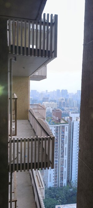 Balcony in 2 BHK Apartment at Chandak 34 Park Estate, Goregaon West – for Rent
