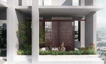 Balcony in 3 BHK Apartment at Rustomjee Crown, Prabhadevi – for Sale