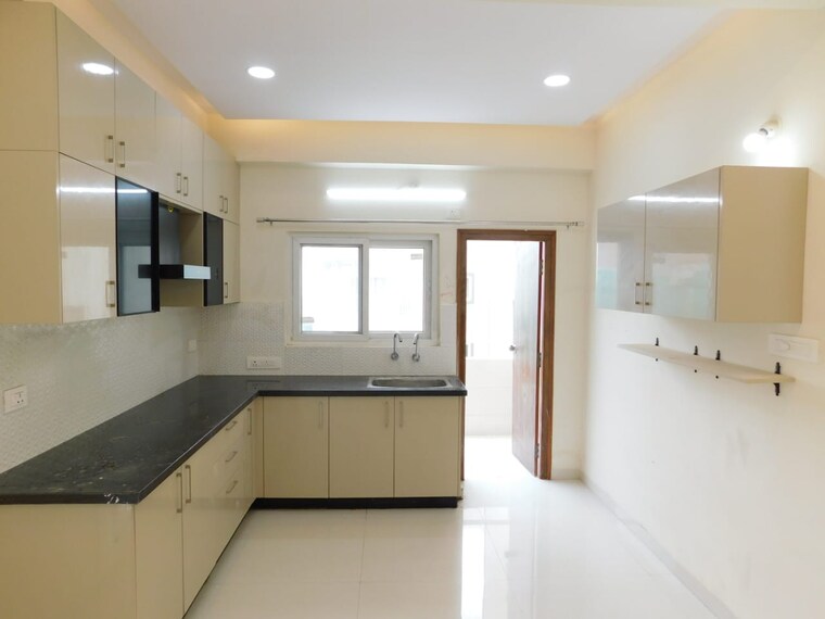 Kitchen, chilcon-mayan 3 Bedroom 1560 Sq.Ft. Apartment In Manikonda Hyderabad 9493907