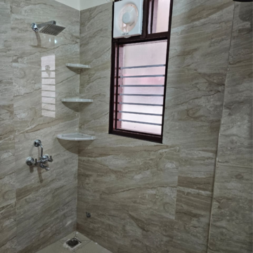 Bathroom in 1 BHK Builder Floor at Chattarpur – for Rent