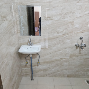 Bathroom in 1 BHK Builder Floor at Chattarpur – for Rent