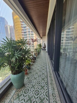 Balcony in 4 BHK Apartment at Worli – for Rent