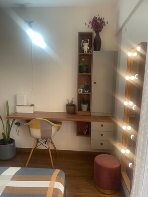 Living Room in 1 BHK Apartment at Sterling Chs Vasai, Vasai West – for Rent