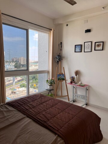 Living Room in 1 BHK Apartment at Nicon Infinity, Vasai East – for Rent