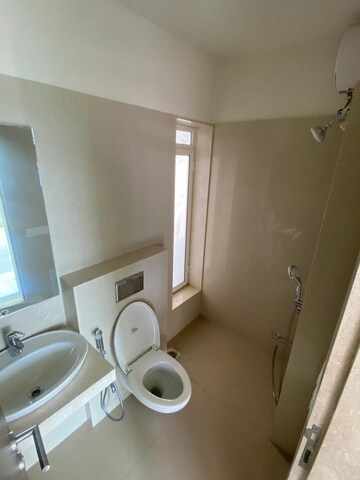 Bathroom in 2 BHK Apartment at L & T Seawoods Residences Phase 1 Part A, Seawoods – for Rent