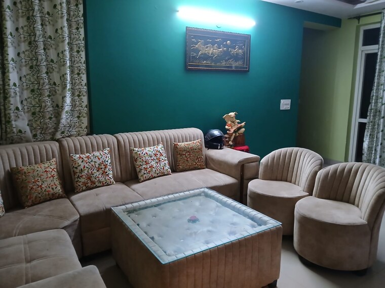 Living Room, charms-castle 3 Bedroom 1500 Sq.Ft. Apartment In Raj Nagar Extension Ghaziabad 9494488