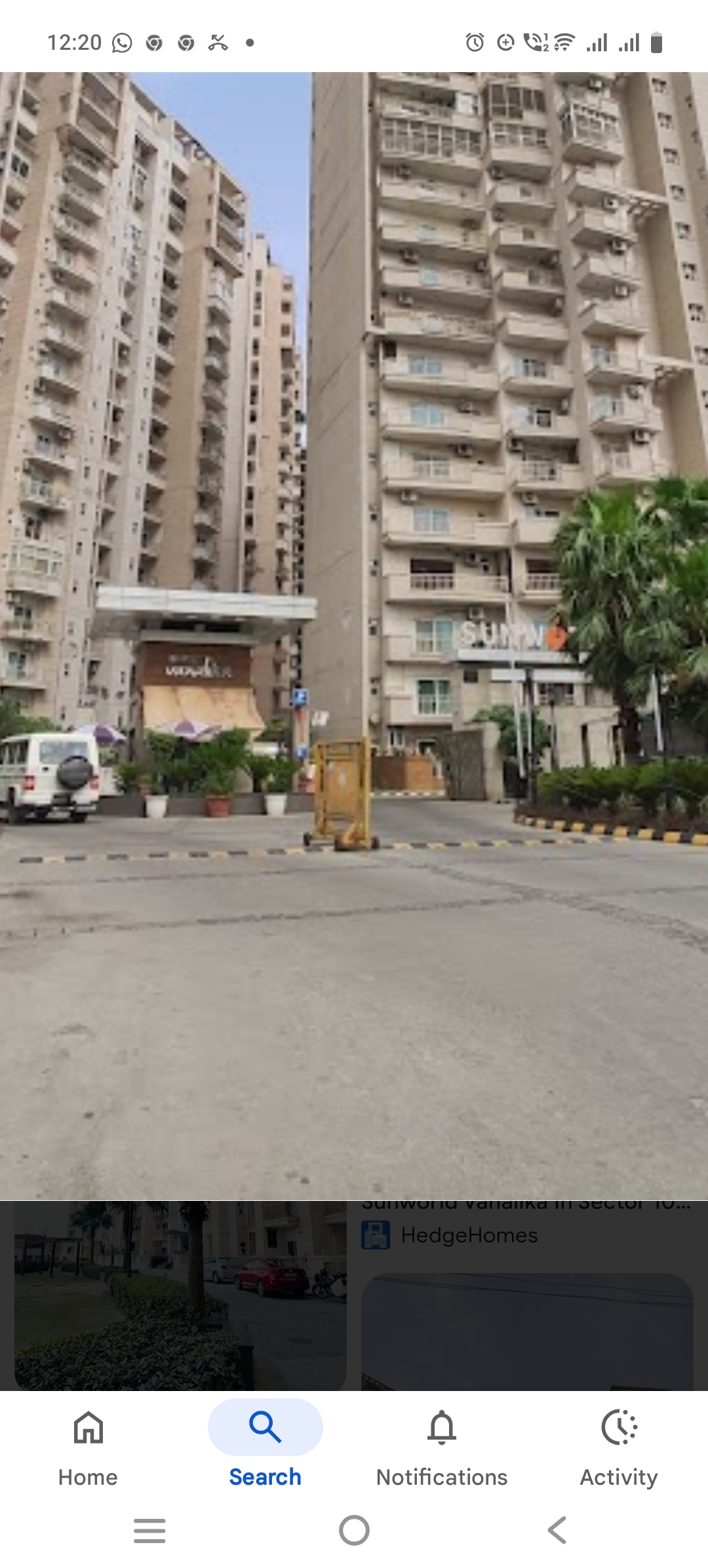 4 BHK Apartment For Rent in Sunworld Vanalika