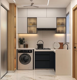 Kitchen in 1.5 BHK Apartment at Nine Reflex, Dadar East – for Sale