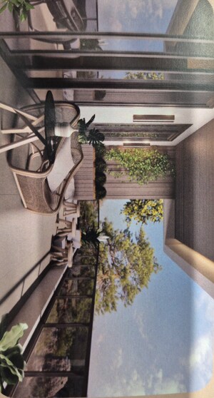 Balcony in 4 BHK Builder Floor at Unitech Greenwood City Apartment, Sector 45 – for Sale