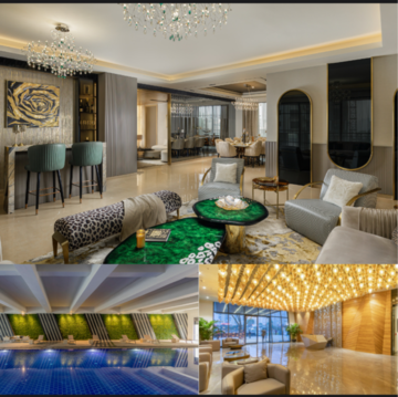 Living Room in 4 BHK Apartment at Tulip Crimson, Sector 70 – for Sale