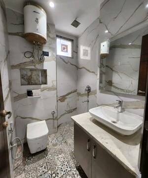 Attached Bathroom in 2 BHK Builder Floor at Chattarpur – for Rent