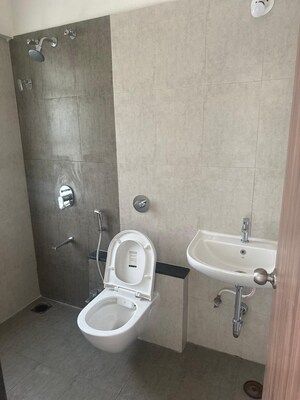 Bathroom in 3 BHK Apartment at Mantra 99 Riverfront, Baner – for Rent