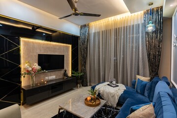 Living Room in 4 BHK Villa at Rajvilas Hawa Mahal Chs, Manpada – for Rent