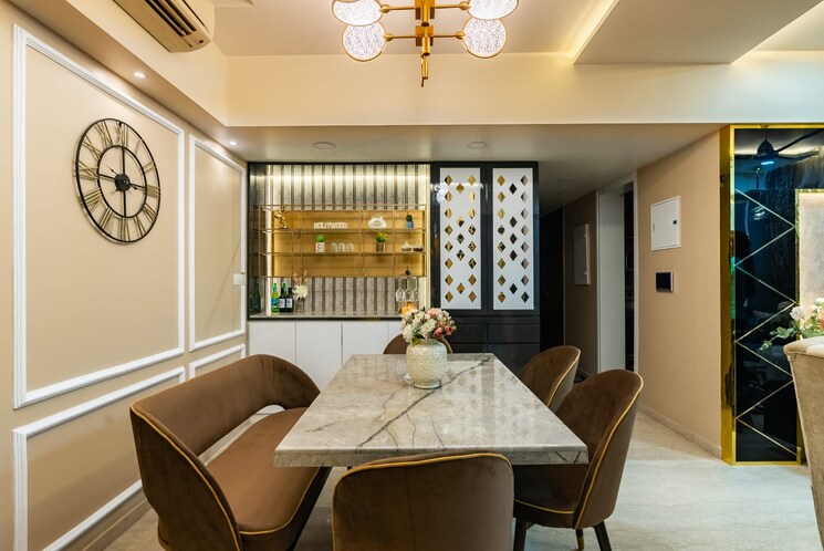 Dining area, rajvilas-hawa-mahal-chs 4 Bedroom 2000 Sq.Ft. Villa In Manpada Thane 9495421