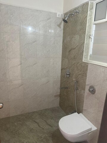 Bathroom in 3 BHK Apartment at D And T Rajkamal Park CHS, Aundh – for Rent