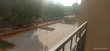 Balcony in 2 BHK Apartment at Bhartiya Nikoo Homes Phase 2, Thanisandra Main Road – for Rent