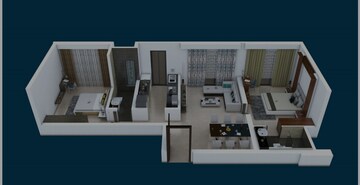 Floor Plan in 2 BHK Apartment at Bandra East – for Sale