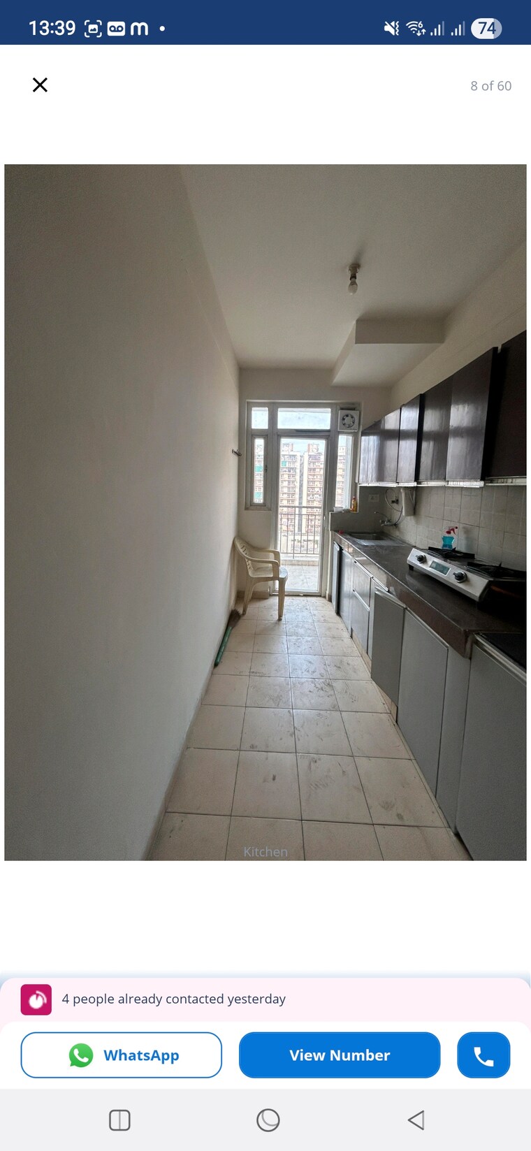 Kitchen, klj-greens 3 Bedroom 1388 Sq.Ft. Apartment In Sector 77 Faridabad 9495593