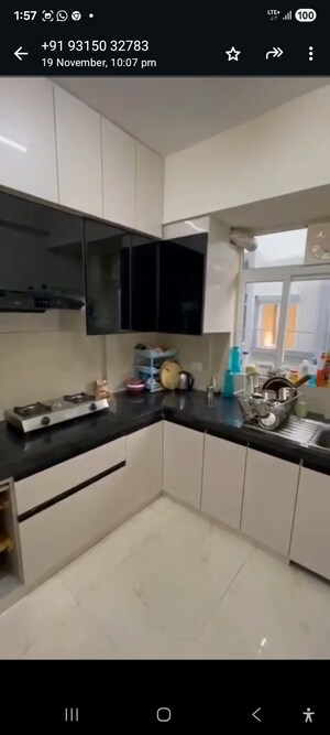 Kitchen in 2.5 BHK Apartment at Smart World Gems, Sector 89 – for Rent
