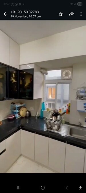 Kitchen in 2.5 BHK Apartment at Smart World Gems, Sector 89 – for Rent