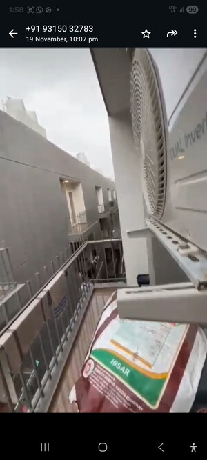 Balcony in 2.5 BHK Apartment at Smart World Gems, Sector 89 – for Rent