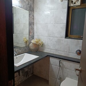 Bathroom in 3 BHK Apartment at Bhandari 43 Privet Drive, Balewadi – for Rent