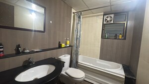 Bathroom in 3 BHK Apartment at Paranjape Blue Ridge, Hinjewadi – for Rent