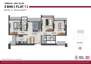 Floor Plan in 2 BHK Apartment at Malad West – for Sale