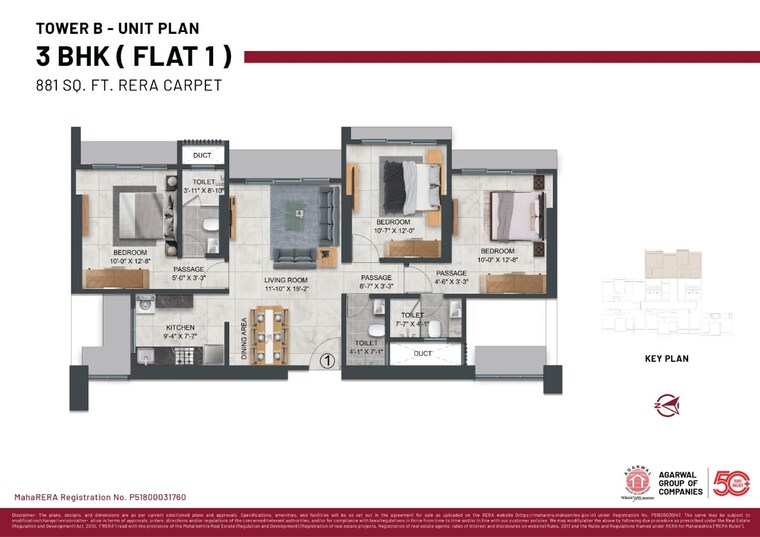 Floor Plan, malad west 2 Bedroom 649 Sq.Ft. Apartment In Malad West Mumbai 9496085