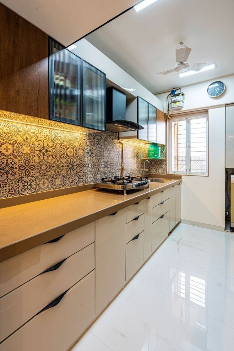 Kitchen, hubtown-seasons 3 Bedroom 1200 Sq.Ft. Apartment In Chembur Mumbai 9495943