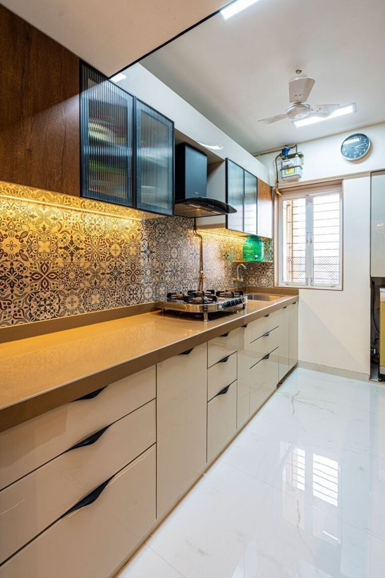 Kitchen, hubtown-seasons 3 Bedroom 1200 Sq.Ft. Apartment In Chembur Mumbai 9495943