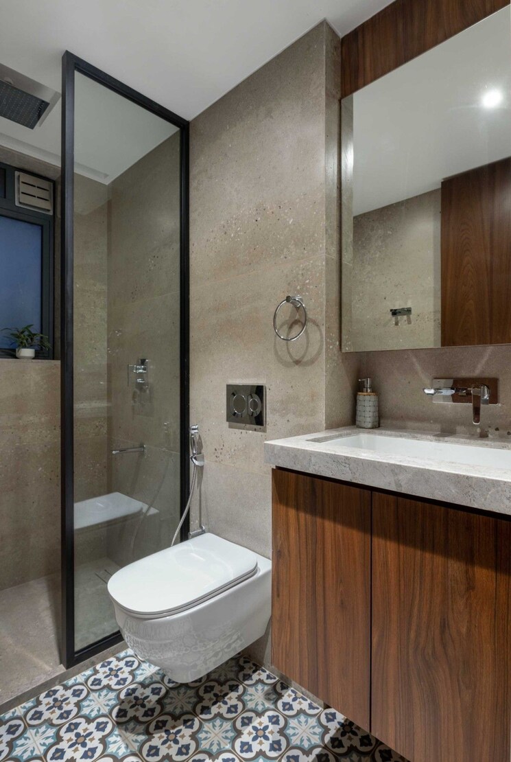 Bathroom, hubtown-seasons 3 Bedroom 1200 Sq.Ft. Apartment In Chembur Mumbai 9495943