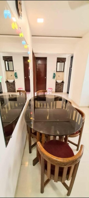 Living Room in 3 BHK Apartment at Shree Manibhadra Wakad Centre, Wakad – for Rent