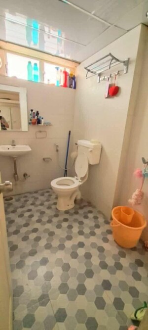 Bathroom in 3 BHK Apartment at Shree Manibhadra Wakad Centre, Wakad – for Rent
