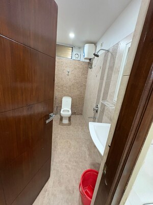 Bathroom in 3 BHK Apartment at Rajapushpa Provincia, Narsingi – for Rent