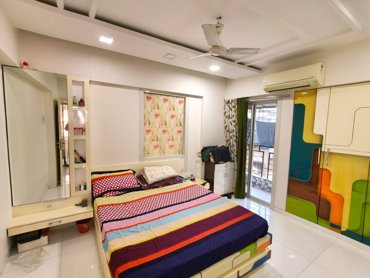 Bedroom, mahavir-milestone 3 Bedroom 1000 Sq.Ft. Apartment In Khopat Thane 9496750
