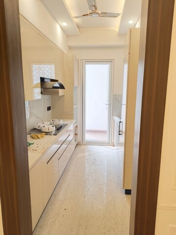 Kitchen in 3 BHK Builder Floor at Raj One Good Earth, Sector 71 – for Rent