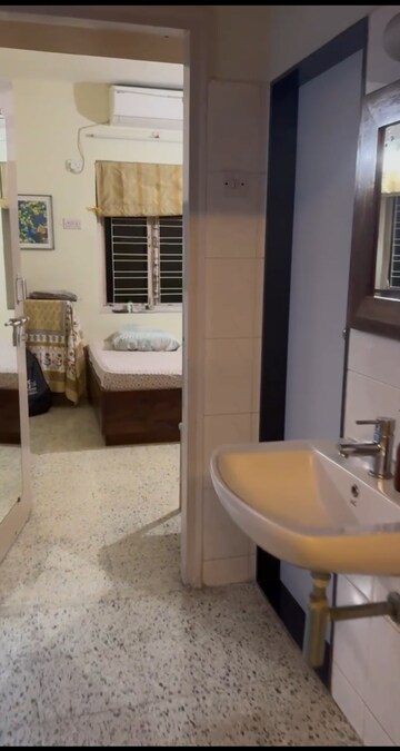 Bathroom in 1 BHK Apartment at Chanchal Smruti CHS, Wadala West – for Rent