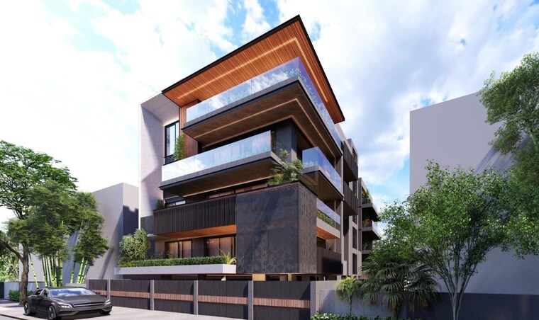 Exterior View, greater kailash ii 3 Bedroom 156 Sq.Yd. Builder Floor In Greater Kailash ii Delhi 9497369